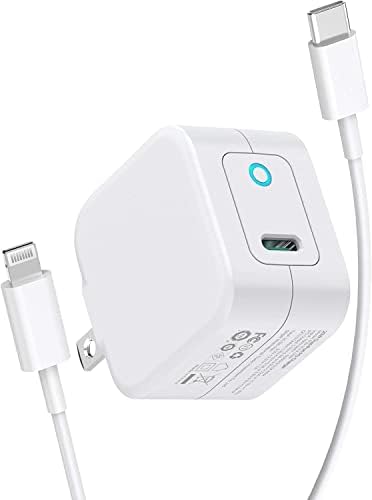 [Apple MFI Certified] מטען מהיר של iPhone, Geonav 20W Power Gan III מטען קיר USB-C עם תקע מתקפל